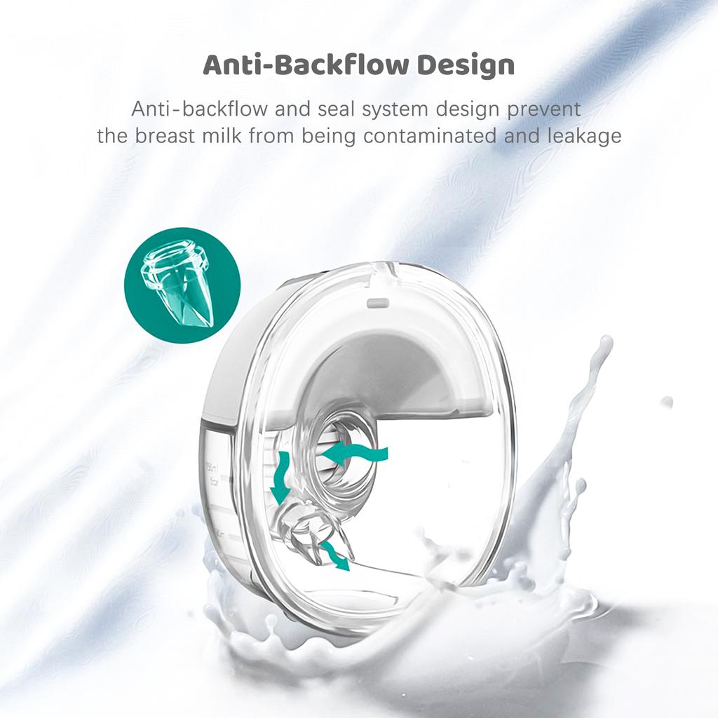 Переносной молокоотсос для грудного вскармливания Портативный электрический молокоотсос Hands Free 4 режима 9 всасывания
