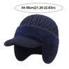 Fleece Lined Thermal Winter Hat Ear Protection Baseball Cap Fashion Knit Beanie Hat  Outdoor