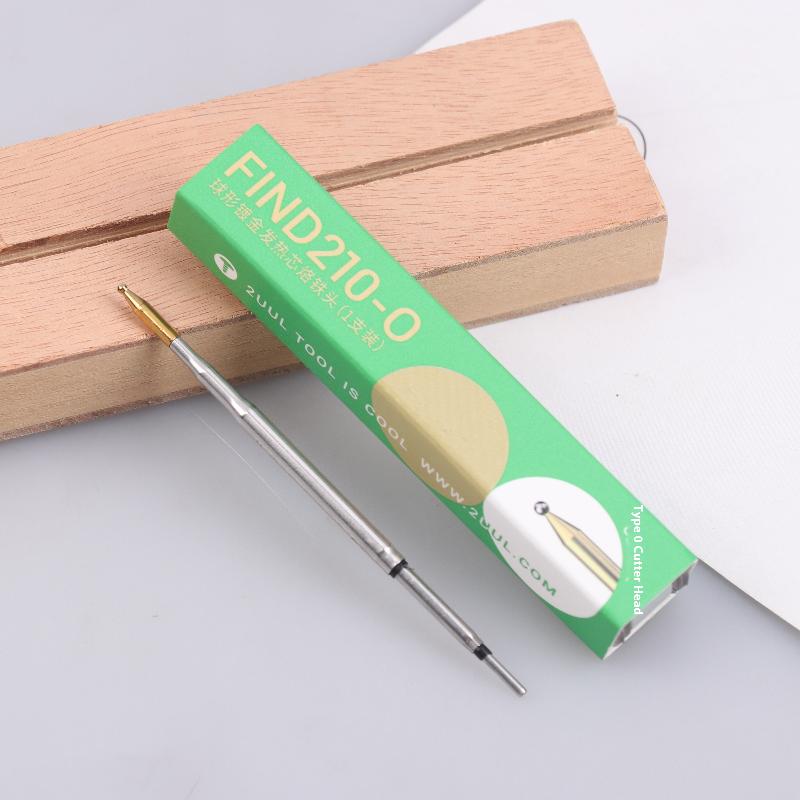 2UUL FIND C210 O BallPoint Head Gold-Plated Soldering Iron Tips 018 020 002 Welding Set For Electronic Phones BGA CPU Repair Kit