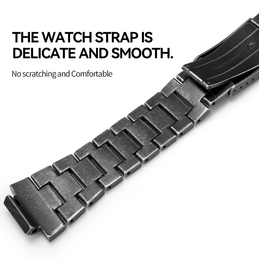 This MOD Custom Kit Is Compatible with Casio G-Shock DW-6900 DW-6900 Metal Case, Bezel, and 316 Stainless Steel Band. (DW-6900 Series)