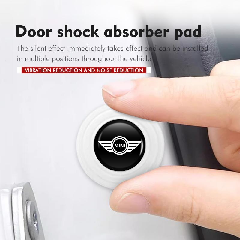 8pcs Car Door Closing Silicone Pad Shock Absorbing Pad Stickers For MINI Cooper R53 R52 R50 One JCW Clubman Countryman WORKS gzpxv22