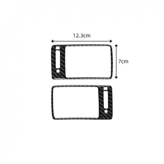 2Pcs Carbon Fiber Side AC Air Vent Outlet Cover Trim For Honda Accord 2013-2017