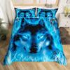 Wolf Duvet Cover Set Wolf With Mechanical Eye Bedding Set For Kid Teens Adults 3d Printing Queen King Size Polyester Quilt Cover