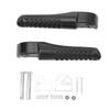 2Pcs Front Foot Peg Bracket Left And Right Black Footrest Holder Replacement For Coleman