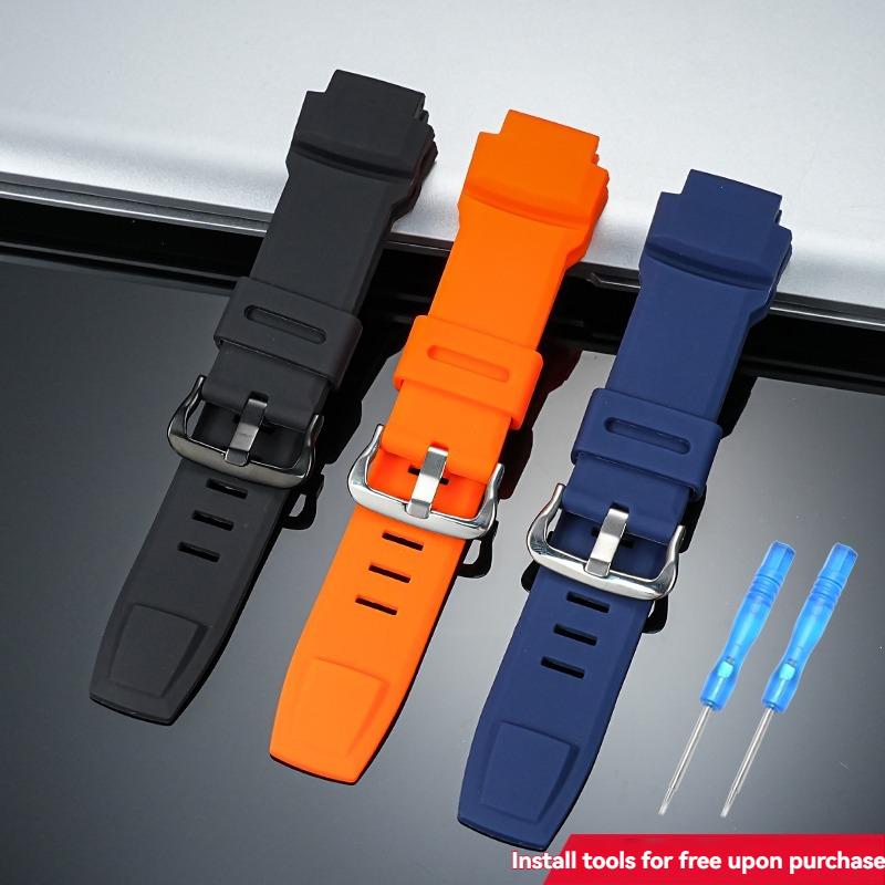 Для серии Casio PROTREK PRW 3500 2500 5000 prw5100 PRG 250T 270 prg550 200 выпуклый ремешок для часов из мягкого силикона