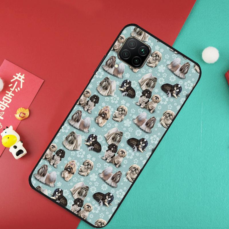 Cartoon Shih Tzu Dog For Huawei Nova 12S 9 10 SE 7i 8i 11i 12i Y60 Y61 Y70 Y72 Y73 Y90 Y91 P20 P30 P40 Lite Case