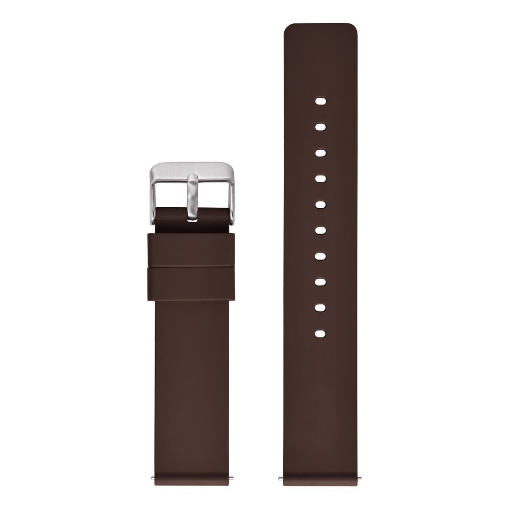 New Design Flat Smooth FKM Rubber Watch Strap 16mm 18mm 20mm 22mm 24mm Soft Quick Release FKM Rubber Watch Bands