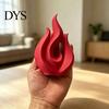 Уникальное настольное искусство, 3D-печатная скульптура пламени, матово-красная полая статуэтка, стильный минималистичный орнамент для офиса, дома, настольные аксессуары