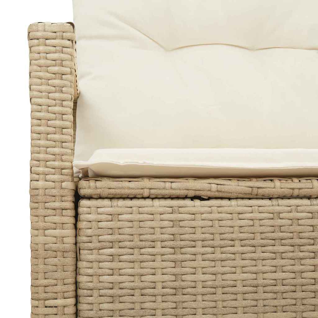 Garden Sofa with Cushions 120 x 62 x 69 cm Poly Rattan