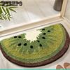 Cute Bathroom Absorbent Floor Mat Toilet Household Entrance Fruit Pattern Foot Mat Toilet Entrance Floor Mat