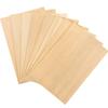 5pcs Rectangle Solid Wood Piece Unfinished Blank Handmade Material DIY Craft Wood Sheet  Home Decor