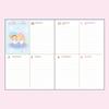 Sanrio B6 Diary Little Twin Stars 2025 Блокнот октябрь с наклейкой-расписанием и закладкой 456322 (Тип блока) (Начиная с 2024 г.)