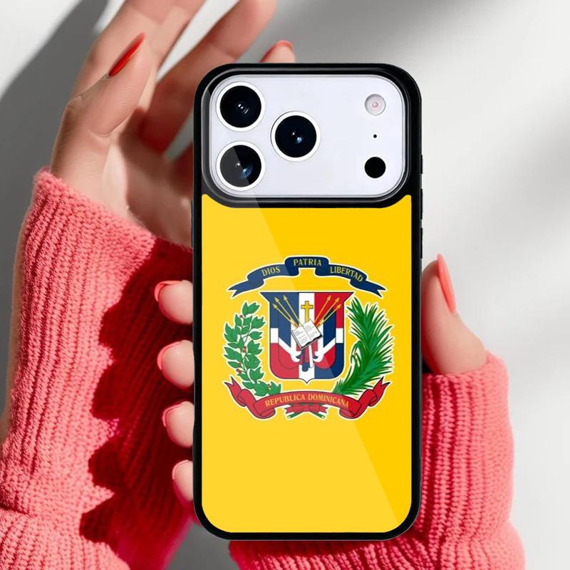 Dominican Republic Flag Phone Case for iPhone 17 16 15 14 13 Pro Max Back Cover for 12 11 Pro Coque