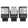 U2-075-2P 3Pcs/Set 9Pin/10Pin Motherboard Front Panel Header Female To Dual USB 2.0 Female Adapter,Straight+Left+Right Angle