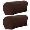 SSH 2Pcs Sofa Arm Protector Anti-Slip High Elastic Polyester Soft To Touch Armrest Slipcover Household Supplies