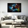 Monkey with Headphones Graffiti Style Canvas Painting Colorful Posters and Prints Animal Pictures For Living Room Home Decor