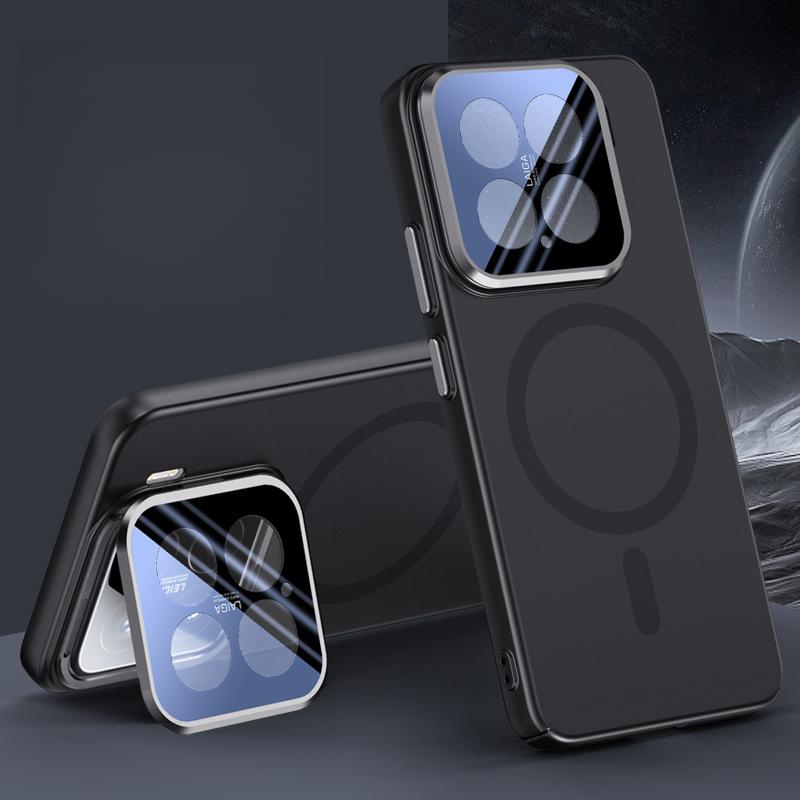 Подходит для чехла для мобильного телефона Xiaomi 15pro Матовый кронштейн для объектива Xiaomi Полное покрытие 15 Противоударный Магнитная адсорбция Для простых мужчин