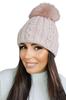 Genova Women' Winter Hat With Pom Pom Pink