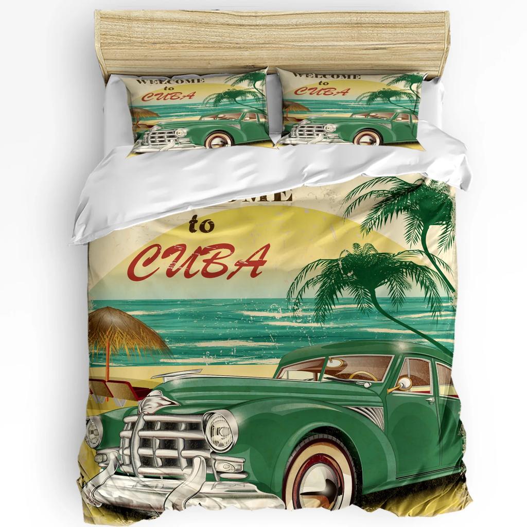 Коричневые арабские цветы Ретро Пододеяльник Комплект постельного белья Текстиль для дома Пододеяльник Наволочки Спальня Двуспальный комплект постельного белья Без простыни