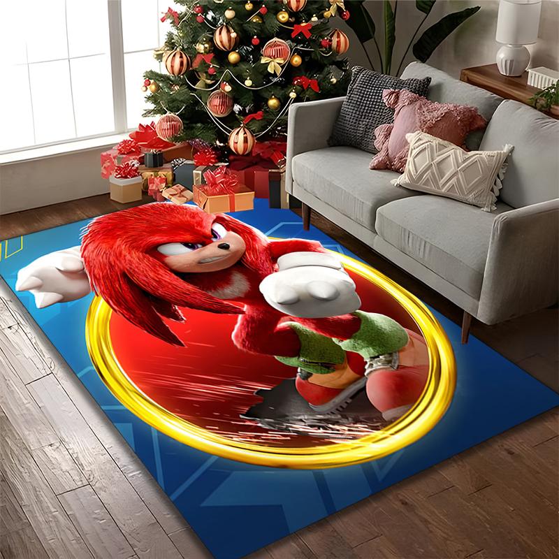 1pc SONIC Printed Chair Rug for Home Office Use, Living Room Kitchen Game Room Area Carpet