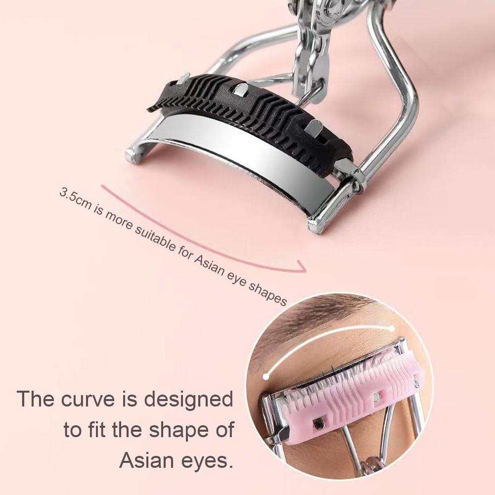 Eyelash Curler with Built-in Comb for Natural Sunflower Lash Wide Angle Eyelash Clamp Portable Eye Makeup Tools