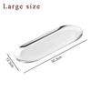Stainless Steel Gold Tray Cosmetic Nail Art Tools Storage Dish Hotel Serving Tray For Dessert Cake Snack Towel Jewelry Organizer