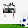 1 Pc Nice Football Medal Hook Cool Creative Personalized Text Hooks Metal Wall Signs