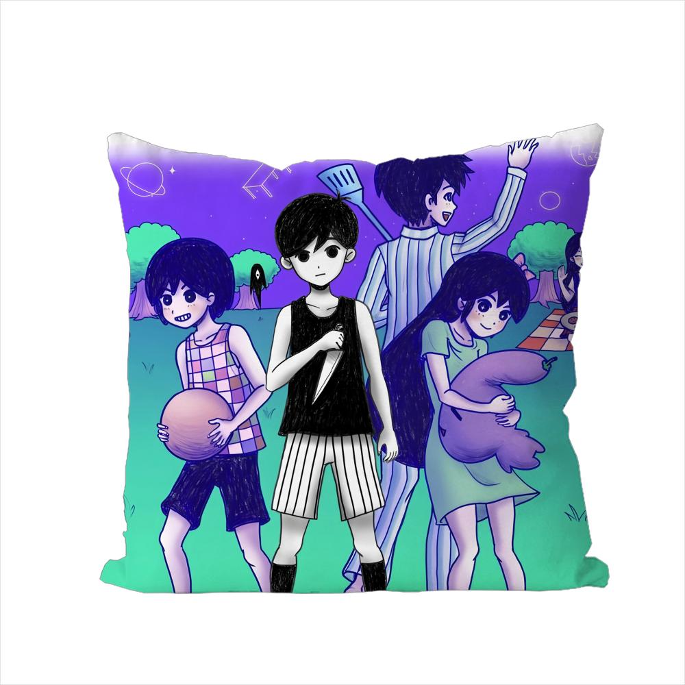 Game OOMORI Pillow Case For Car Sofa Decorative Home Doublesided Print Plush Square Throw Pillow Cushion Cover