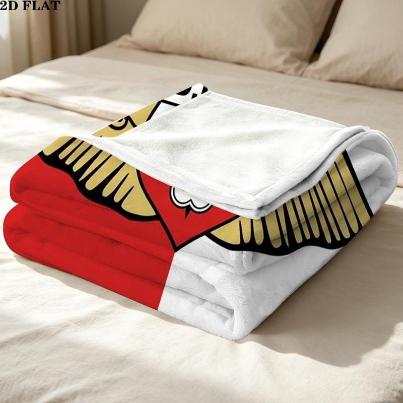 Doncaster Rovers FC Print Flannel Blanket, High quality Comfortable for All Seasons, Home Decor, Warmth and Comfort, Perfect for Christmas Gifts