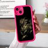 Чехол для мобильного телефона 'Год Золотой Лошади' для iPhone 17 16 15 14 13 12 11 Air Pro Max Plus Утолщенный TPU Цветной Чехол Обложка Красивый