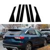 Для Ford Escape Kuga 2013 2014 2015-2022 2023 глянцевый рояль черный автомобиль двери окна стойки центральной стойки отделки наклейки авто Стайлинг