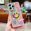 Английский эмодзи улыбки, совместимый с чехлами для телефонов iPhone 11/12/13/14/15/16 PRO MAX и Apple xsmax