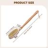 Back Brush Shower Scrubber Lightweight Deep Cleaning Soft Bristles Long Wood Handle for Gift