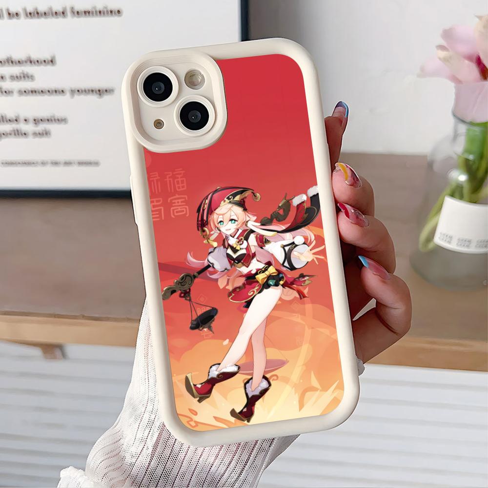 Game GI Yanfei Thicken TPU Mobile Phone Case for iPhone 17 16 15 14 13 12 11 Air Pro Max Plus Colorful Cover