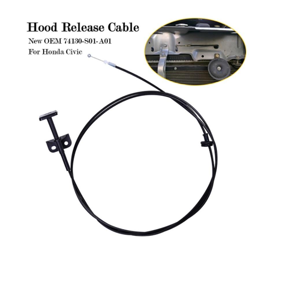 Hood Bonnet Release Cable with Handle For Honda Civic 1996-2000 # 74130-S01-A01