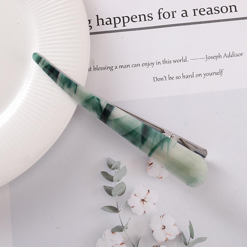 Заколка для волос из ацетата с блестками в корейском стиле для шикарных причесок - Большая акриловая заколка для элегантных причесок