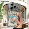 Phone Case: 2D flat suitable for iPhone 18 17 16 15 14 13 Pro, transparent four corner shockproof protective case, beast eared girl, Christmas and Hal