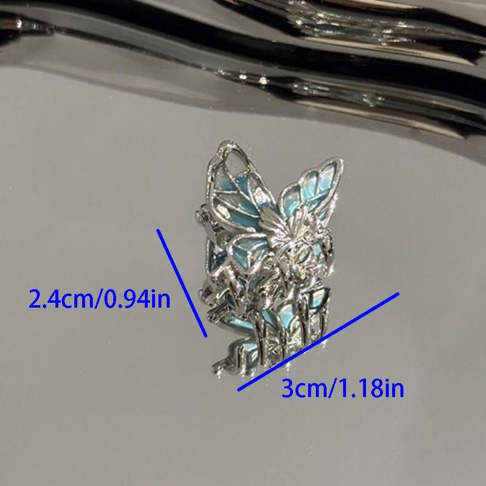 Hollow Animal Hair Clip Y2k Butterfly Hairpin Cute Mini Butterfly Hair Claw Daily