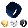 Кольцо для пары, простой стиль, хип-хоп, геометрическое, глянцевое, универсальное украшение, подарок для мужчин и женщин