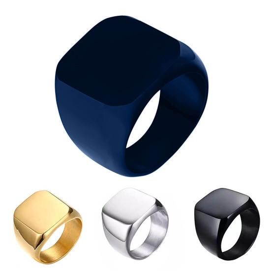 Кольцо для пары, простой стиль, хип-хоп, геометрическое, глянцевое, универсальное украшение, подарок для мужчин и женщин