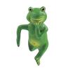 Planter Frog Figurine Resin Frog Flowerpot Decoration Flower Pot Edge Hanging Frog for Garden Potted Plants Bonsai