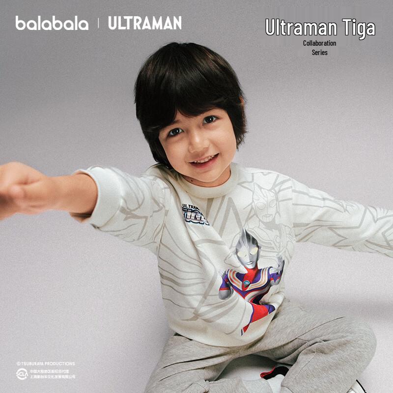 Balabala Boys' Ultraman Print Crewneck Sweatshirt