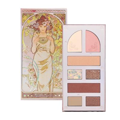 Палетка теней для век MilleFee Lady Flower с и Идеально подходит для (03 Роза) Мультипалетка теней для век, румян, хайлайтера, мусс. многокрасочный. Новички.