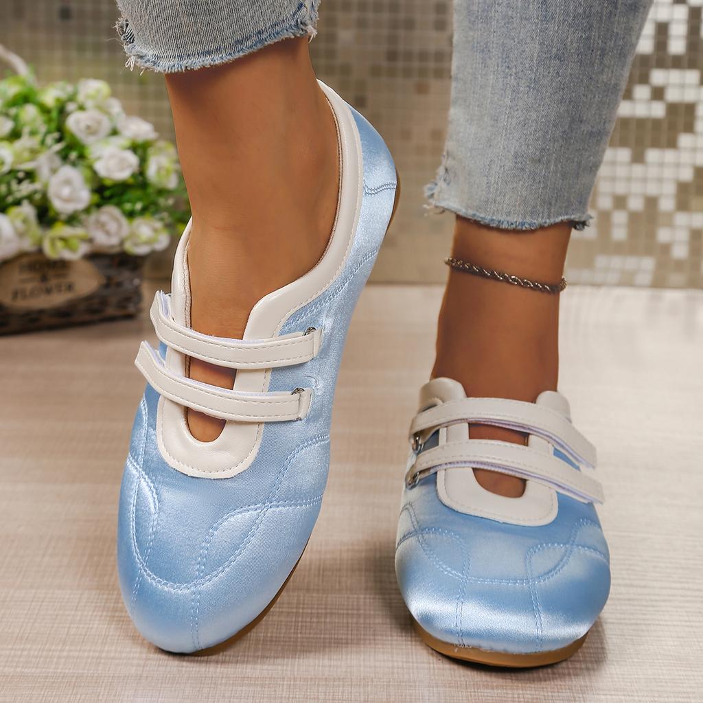 Fashion 2025 Hot Sale Vintage Ballet Flats Women Low-Cut Round Toe Wide Width Flat Sole Fashion Versatile Casual Solid Color Shoes