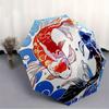 1pc Koi Fish Yin Yang Automatic Opening/closing umbrella, Reinforced 8-Rib Construction, Compact Travel Umbrella yy250808151