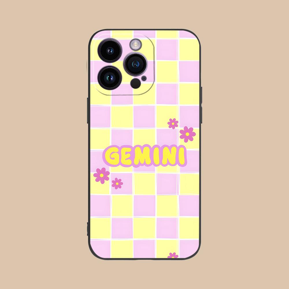 Чехол для мобильного телефона со знаком зодиака Близнецы для iPhone 17 16 15 14 13 12 11 X XR XS 8 7 Air Pro Max Plus Mini Цветной Чехол Роскошный