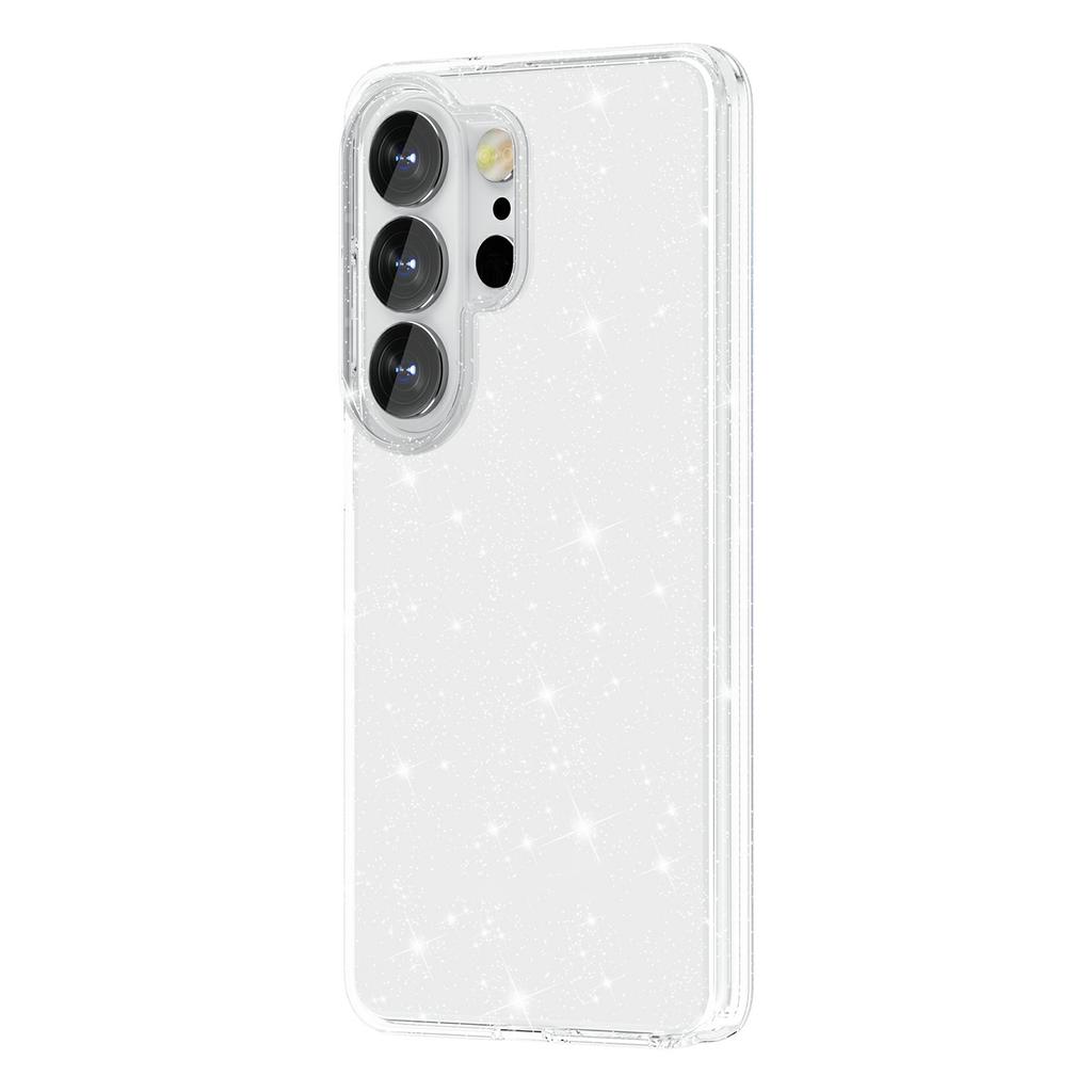Чехол для Samsung Galaxy S26 Ultra Сверкающий Порошок Блестки Сияющий Мягкий ТПУ + Жесткая Поликарбонатная Задняя Крышка