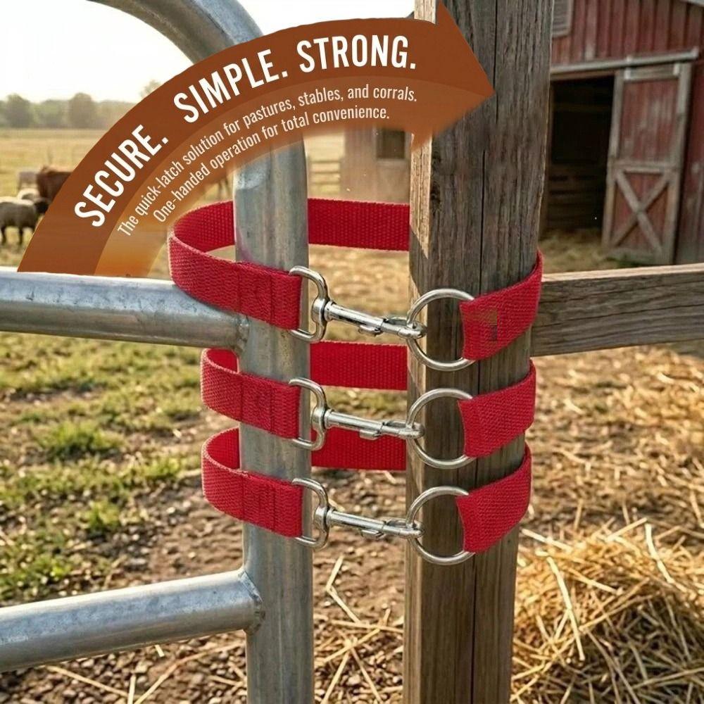 3Pcs Rope Buckle Ranch Gate Rope Lock Single-Loop Door Rope Lock Livestock Pen Gates