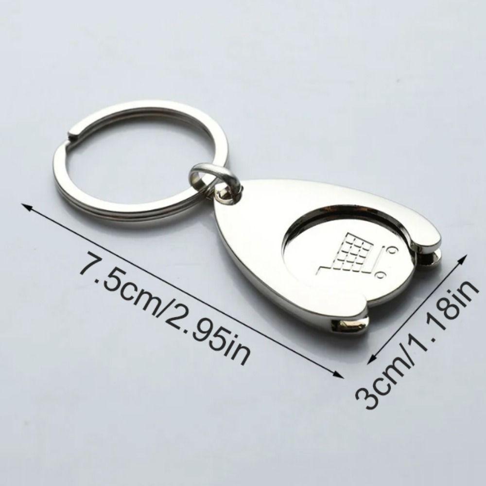 Декоративная тележка для покупок, съемный брелок, серебряная тележка для покупок, съемник для покупок