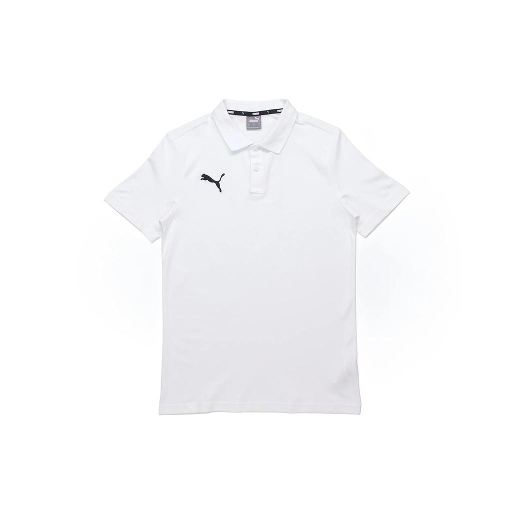 PUMA Polo Shirts Men's White Polo Collar Moderate Straight Fit (Unisex) Polo Shirts 656579 04